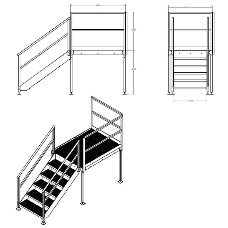 Work Safe Access Floor Plan Stairs Systems